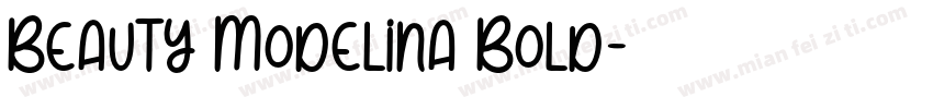 Beauty Modelina Bold字体转换